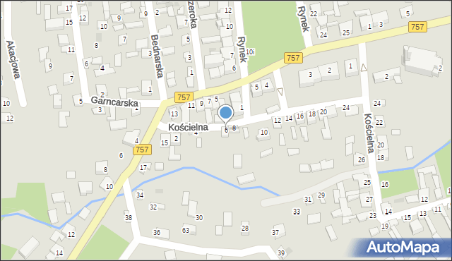 Iwaniska, Kościelna, 6, mapa Iwaniska