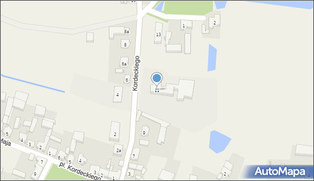Iwanowice, Kordeckiego Augustyna, ks., 11, mapa Iwanowice