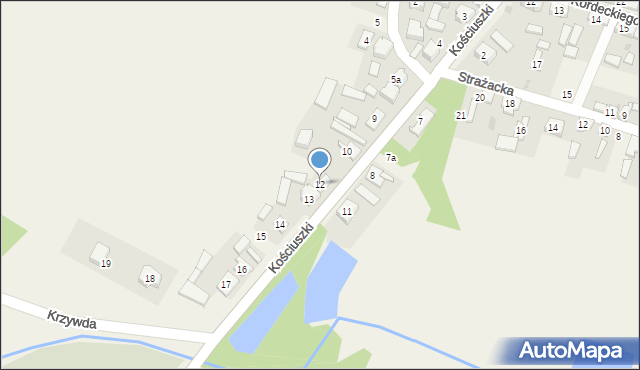 Iwanowice, Kościuszki Tadeusza, gen., 12, mapa Iwanowice