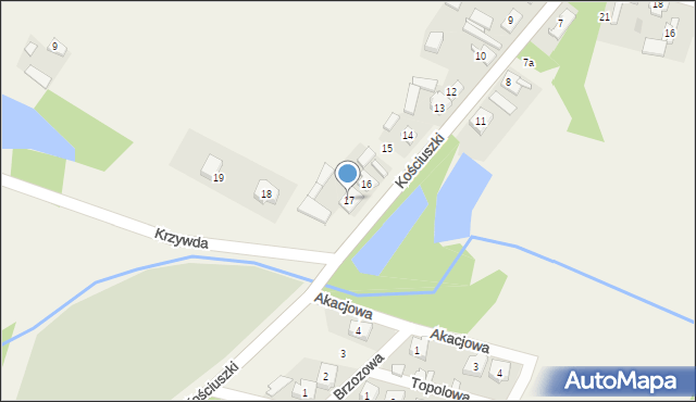 Iwanowice, Kościuszki Tadeusza, gen., 17, mapa Iwanowice