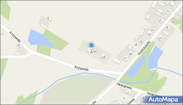 Iwanowice, Kościuszki Tadeusza, gen., 19, mapa Iwanowice