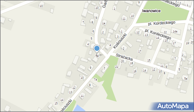 Iwanowice, Kościuszki Tadeusza, gen., 5a, mapa Iwanowice
