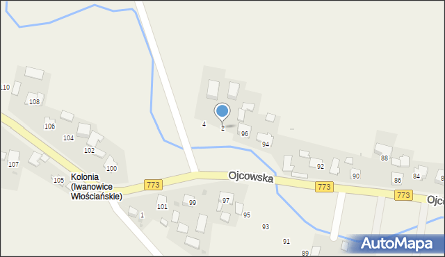 Iwanowice Włościańskie, Konwaliowa, 2, mapa Iwanowice Włościańskie