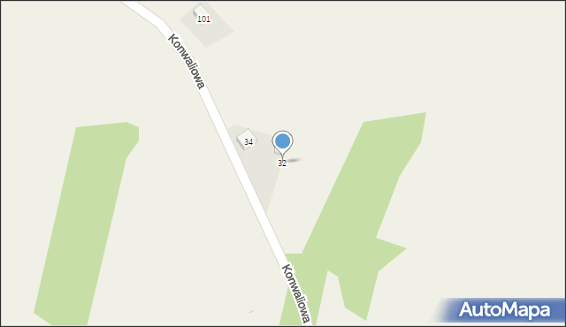 Iwanowice Włościańskie, Konwaliowa, 32, mapa Iwanowice Włościańskie