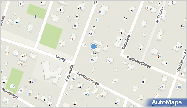 Izabelin C, Kościuszki Tadeusza, gen., 32a, mapa Izabelin C