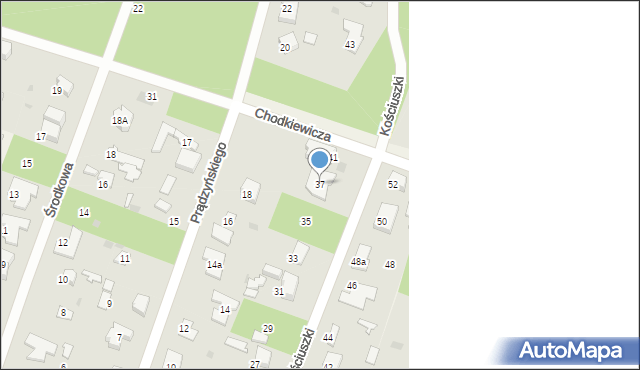 Izabelin C, Kościuszki Tadeusza, gen., 37, mapa Izabelin C