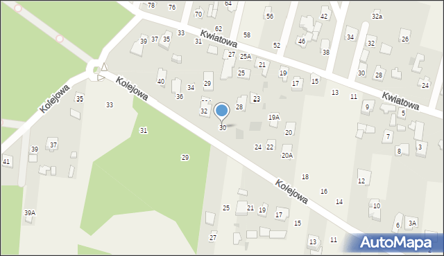 Izabelin-Dziekanówek, Kolejowa, 30, mapa Izabelin-Dziekanówek