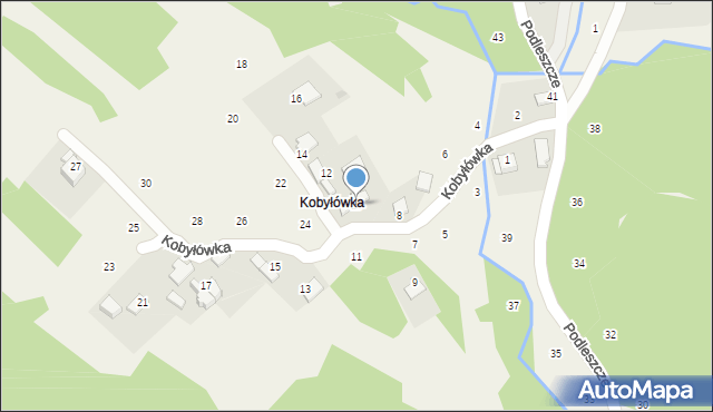 Izdebnik, Kobyłówka, 10, mapa Izdebnik