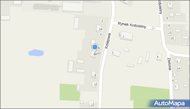 Jabłoń Kościelna, Kolejowa, 6A, mapa Jabłoń Kościelna