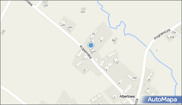 Jabłonka, Kopernika Mikołaja, 899, mapa Jabłonka