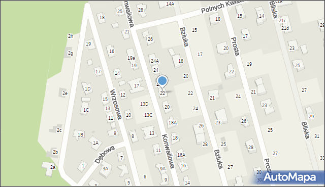 Jabłonna, Konwaliowa, 22, mapa Jabłonna