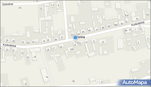 Jabłonna, Kościelna, 14A, mapa Jabłonna