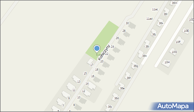 Jachranka, Koniczyny, 19, mapa Jachranka