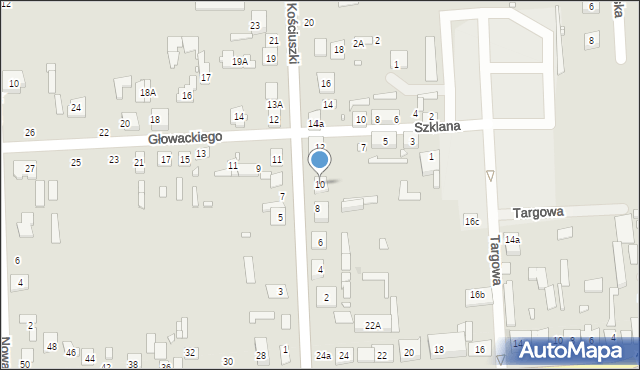 Jadów, Kościuszki Tadeusza, gen., 10, mapa Jadów