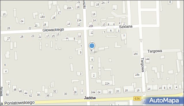 Jadów, Kościuszki Tadeusza, gen., 8A, mapa Jadów