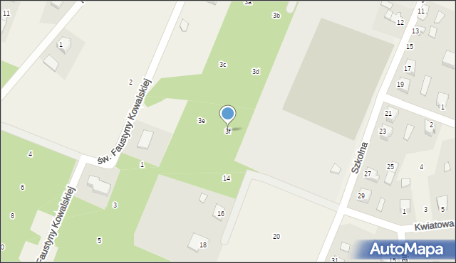 Jamielnik, Kościelna, 3f, mapa Jamielnik