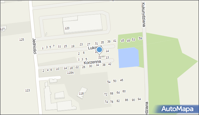Janczewice, Korzenna, 11, mapa Janczewice