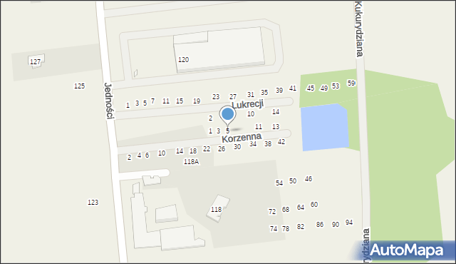 Janczewice, Korzenna, 5, mapa Janczewice