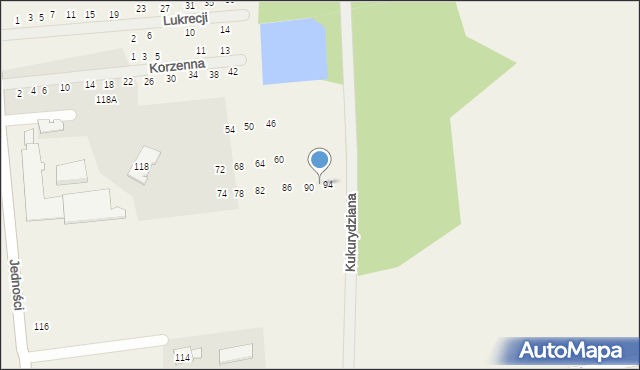 Janczewice, Korzenna, 92, mapa Janczewice