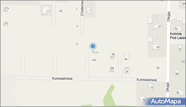 Janczewo, Konwaliowa, 12b, mapa Janczewo