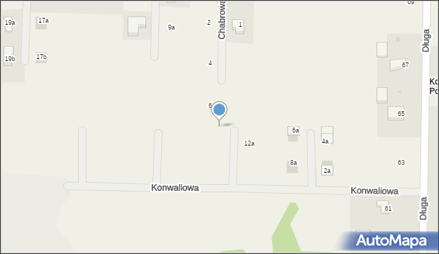 Janczewo, Konwaliowa, 14a, mapa Janczewo