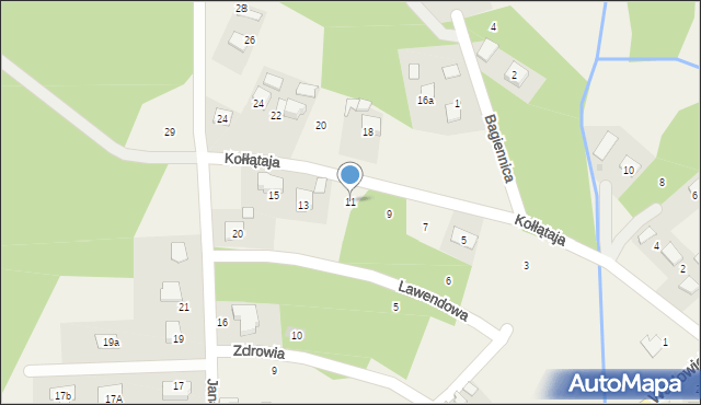 Jankowice, Kołłątaja Hugo, 11, mapa Jankowice