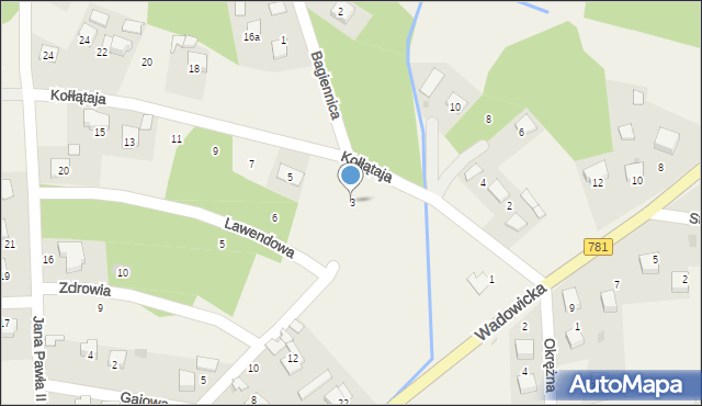 Jankowice, Kołłątaja Hugo, 3, mapa Jankowice