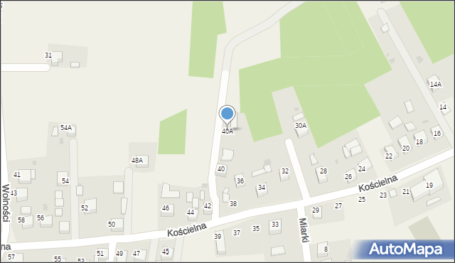 Jankowice, Kościelna, 40A, mapa Jankowice