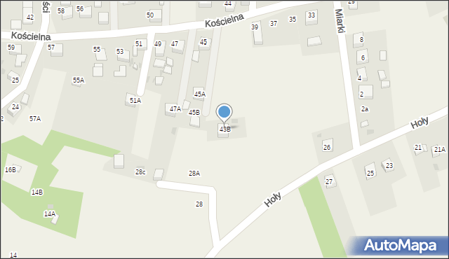 Jankowice, Kościelna, 43B, mapa Jankowice