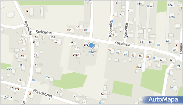 Jankowice, Kościelna, 99A, mapa Jankowice