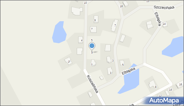 Jankówko, Koszalińska, 3, mapa Jankówko