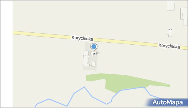 Janów, Korycińska, 35, mapa Janów