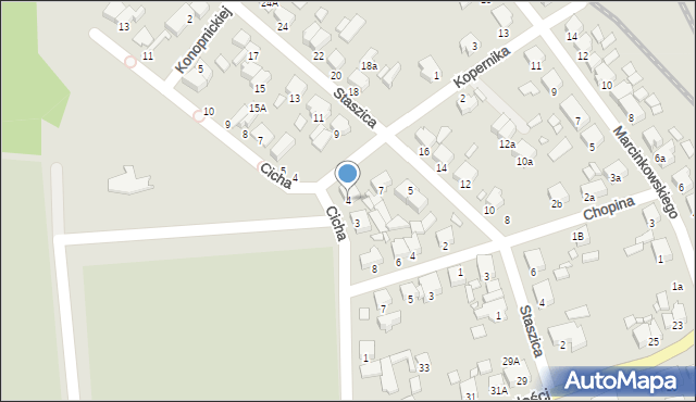 Jarocin, Kopernika Mikołaja, 4, mapa Jarocin