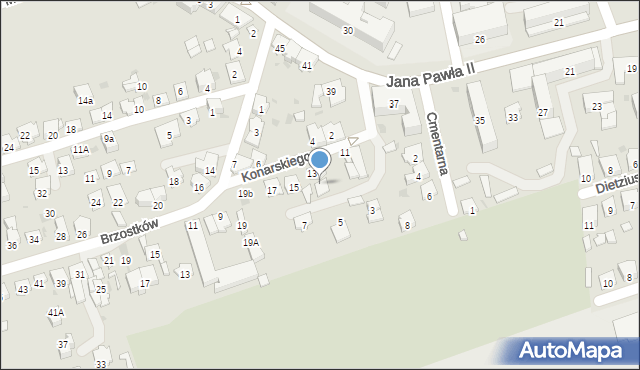 Jarosław, Konarskiego Stanisława, 13A, mapa Jarosławia