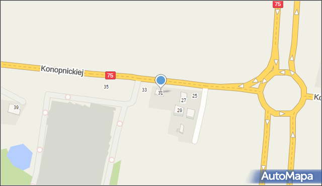 Jasień, Konopnickiej Marii, 31, mapa Jasień