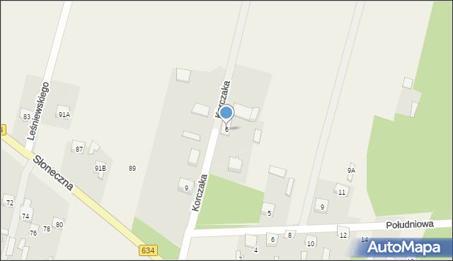 Jasienica, Korczaka Janusza, 6, mapa Jasienica