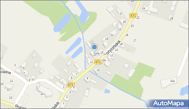 Jasionówka, Korycińska, 13, mapa Jasionówka