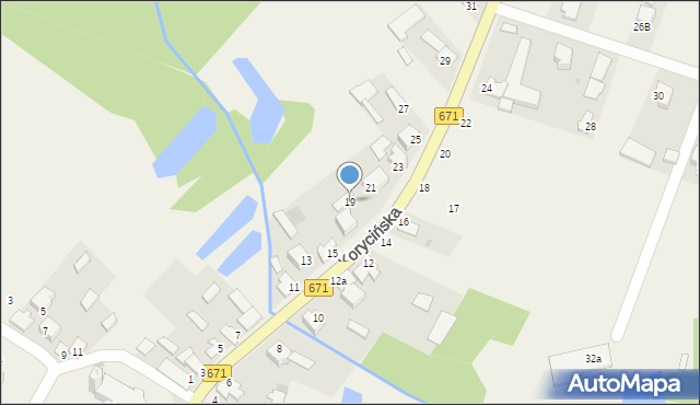 Jasionówka, Korycińska, 19, mapa Jasionówka