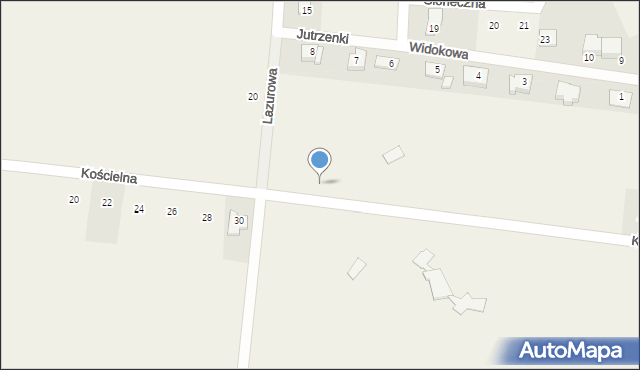 Jaskrów, Kościelna, 29, mapa Jaskrów