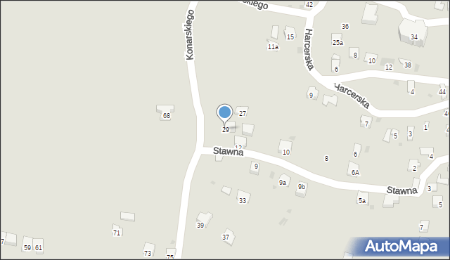 Jasło, Konarskiego Stanisława, ks., 29, mapa Jasła