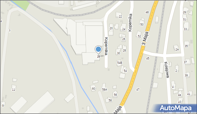 Jasło, Kopernika Mikołaja, 18, mapa Jasła