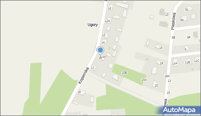 Jastkowice, Kopernika Mikołaja, 16, mapa Jastkowice