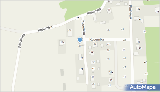 Jastkowice, Kopernika Mikołaja, 27, mapa Jastkowice