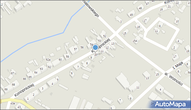 Jastrowie, Konopnickiej Marii, 10, mapa Jastrowie