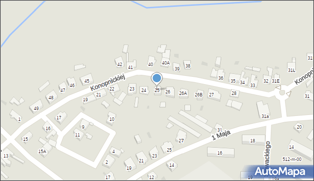 Jastrowie, Konopnickiej Marii, 25, mapa Jastrowie