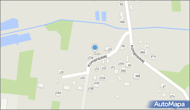 Jastrząb, Konopnickiej Marii, 103d, mapa Jastrząb