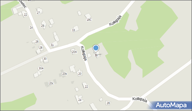 Jastrzębie-Zdrój, Kołłątaja Hugo, 39, mapa Jastrzębie-Zdrój