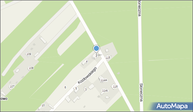 Jaszczułty, Kozłowskiego Marcelego, 2, mapa Jaszczułty