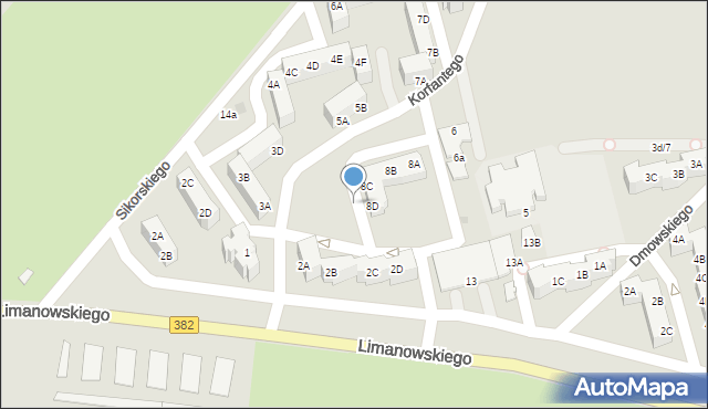 Jawor, Korfantego Wojciecha, 2, mapa Jawor