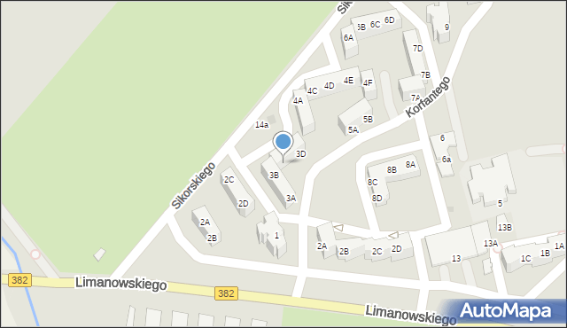 Jawor, Korfantego Wojciecha, 3C, mapa Jawor